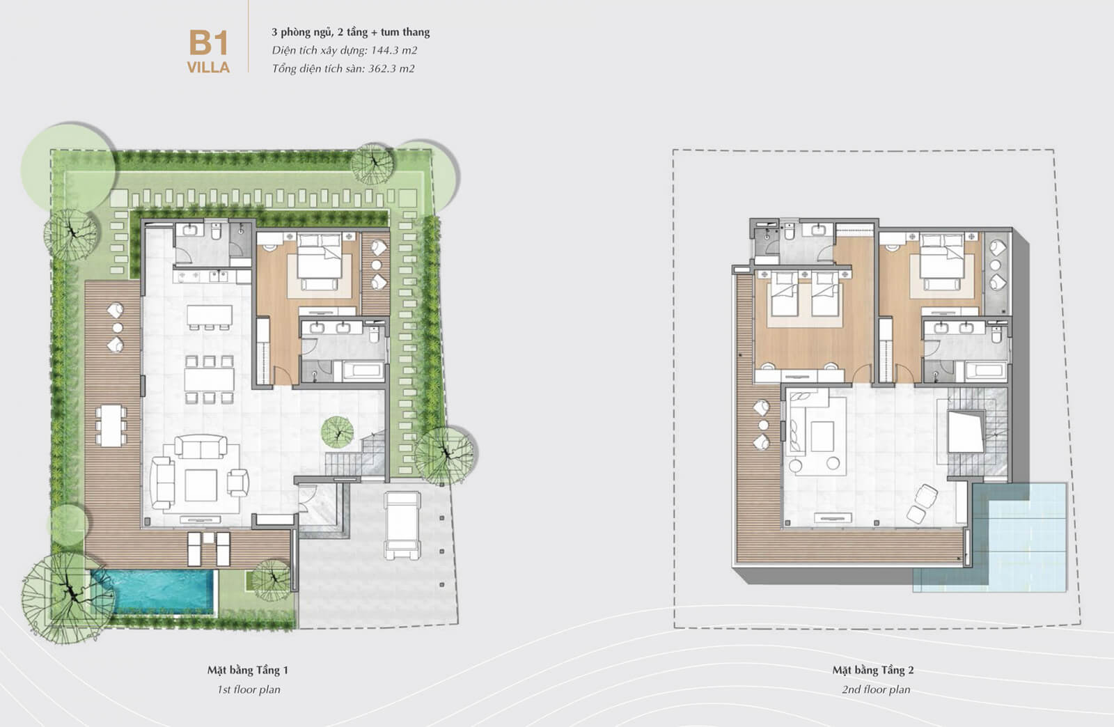 Layout Biệt thự The Maris Vũng Tàu