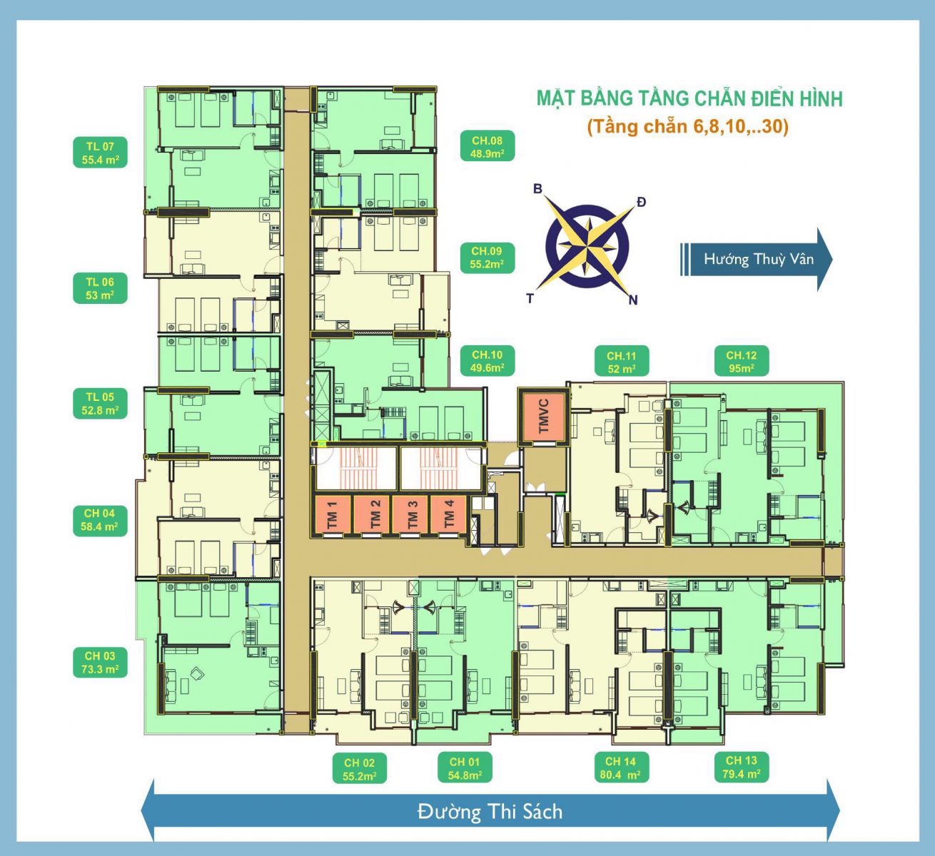 Mặt bằng CSJ Tower Vũng Tàu