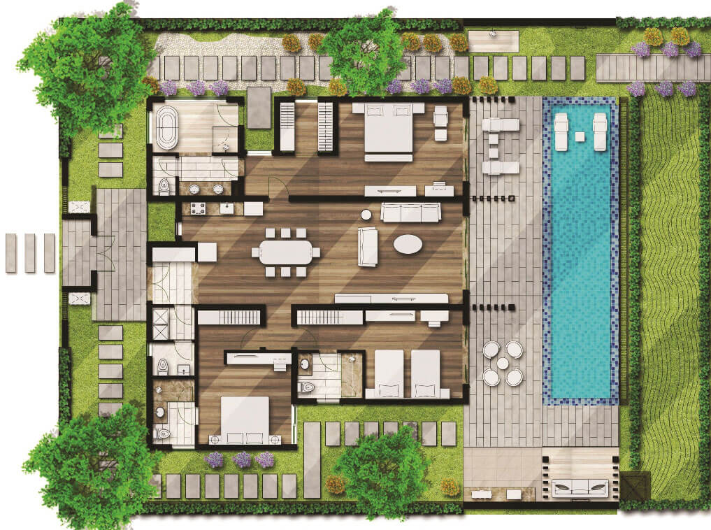 Biệt thự Movenpick Cam Ranh 3 phòng ngủ