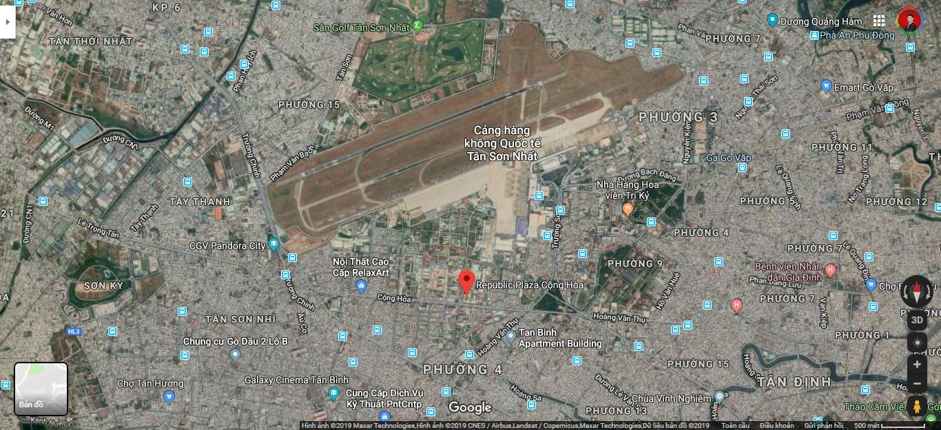 Vị trí dự án Republic Plaza 