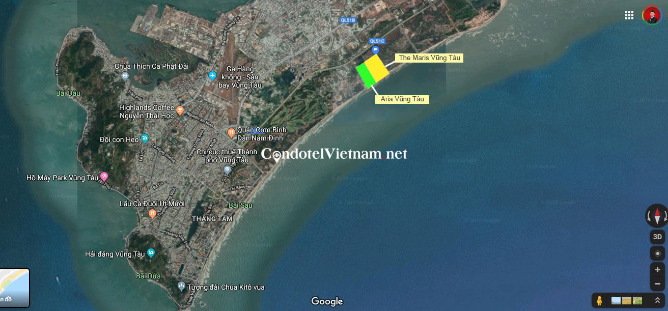 Vị trí Aria Vũng Tàu ở đâu