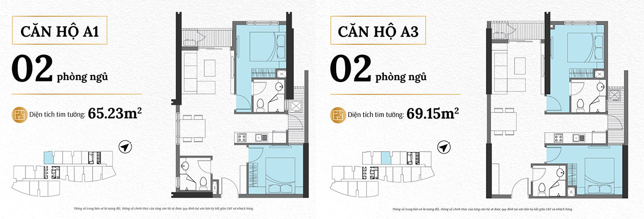 Mặt bằng căn hộ 2 phòng ngủ Mặt bằng căn hộ 2 phòng ngủ