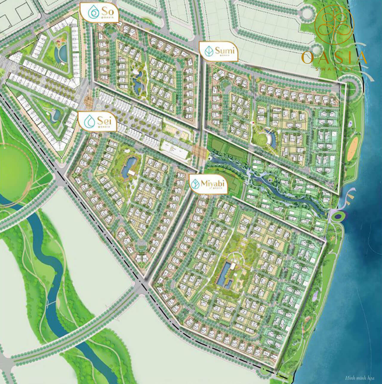 Mặt bằng Oasia SwanBay Đại Phước
