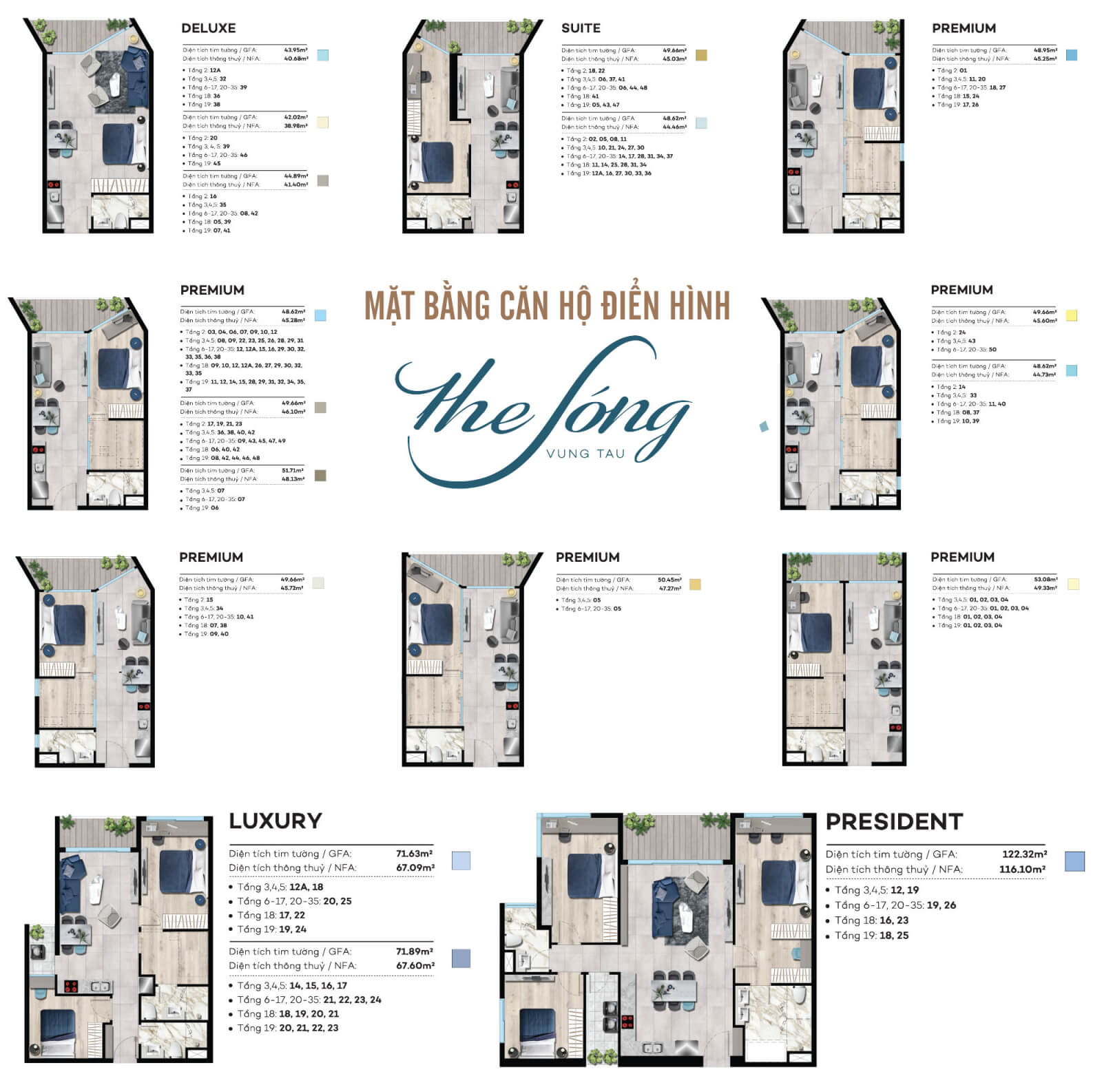 Mặt bằng The Sóng Vũng Tàu