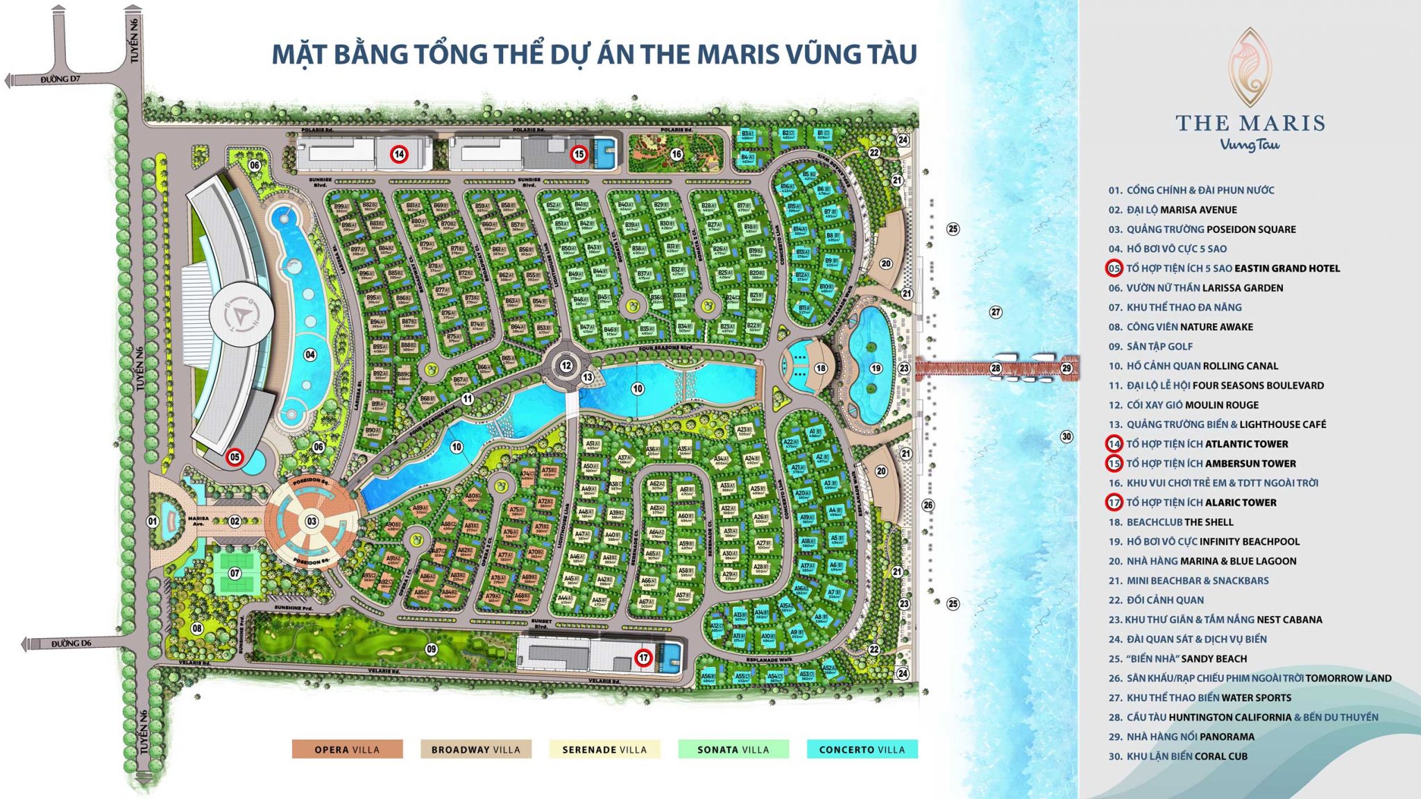 Tiện ích tại The Maris Vũng Tàu