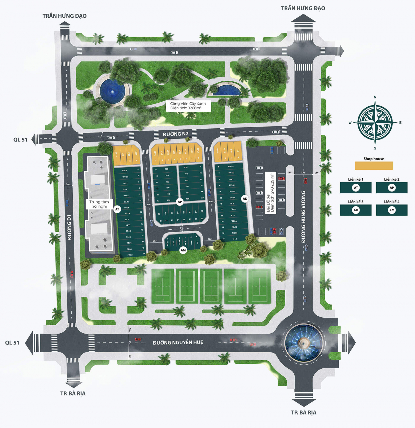 Mặt bằng Ario Park View Phú Mỹ