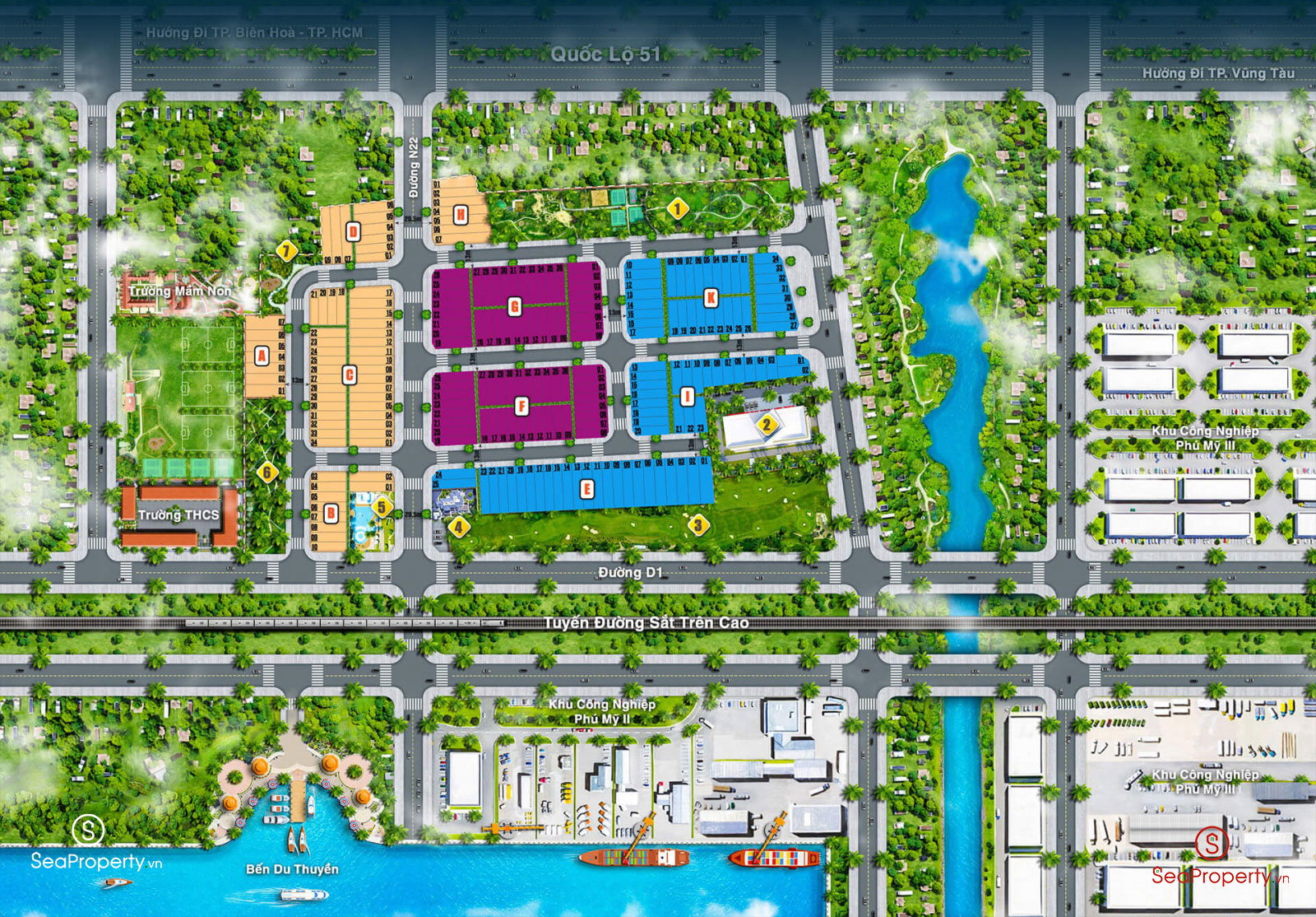 Mặt bằng Sala Phu My Park Residences