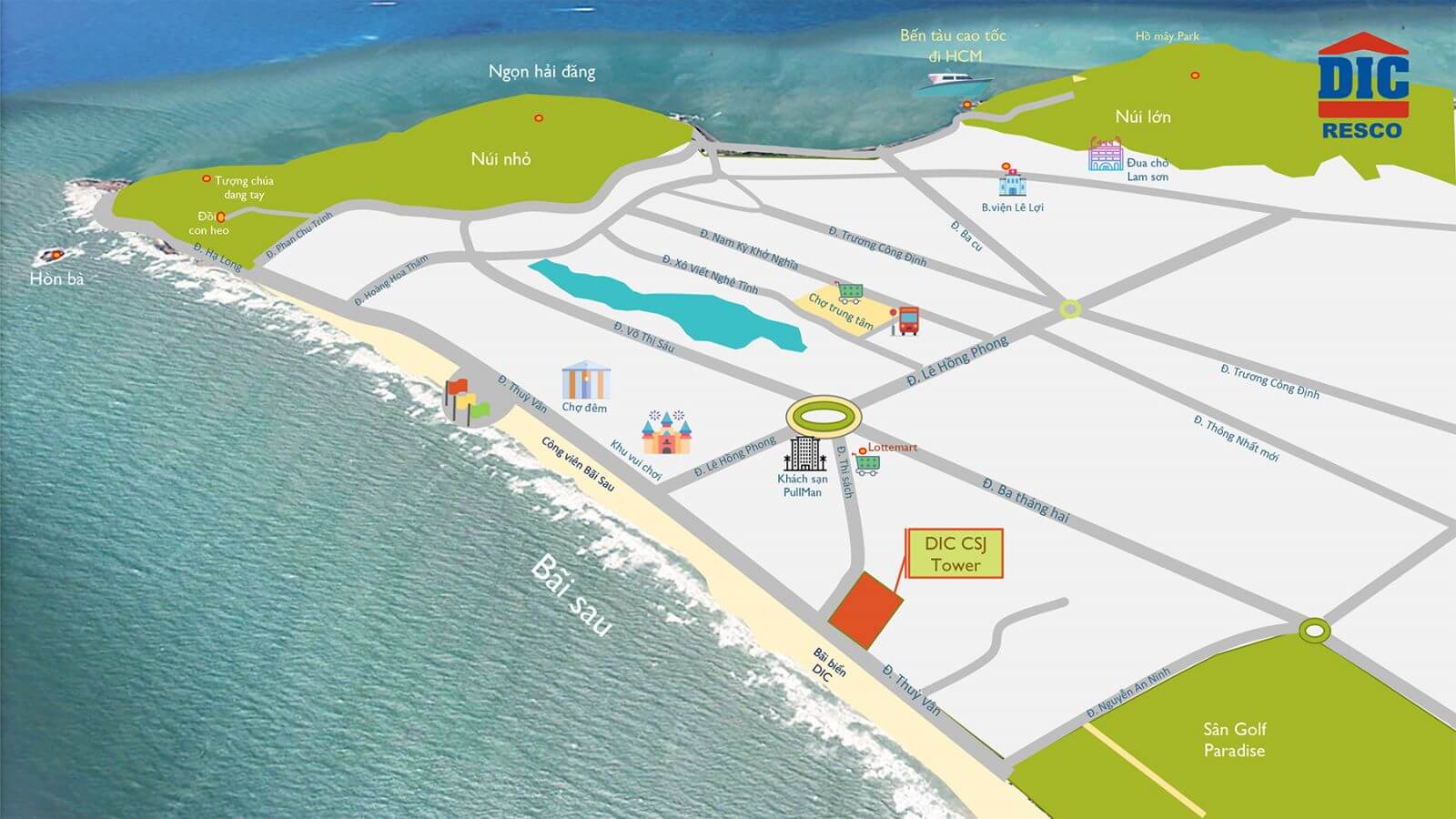 Vị trí CSJ Tower Vũng Tàu