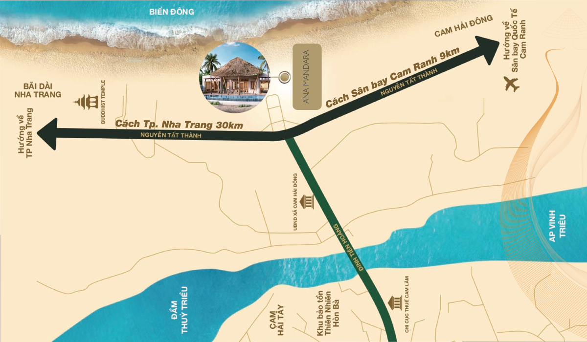Vị trí Ana Mandara Cam Ranh resort