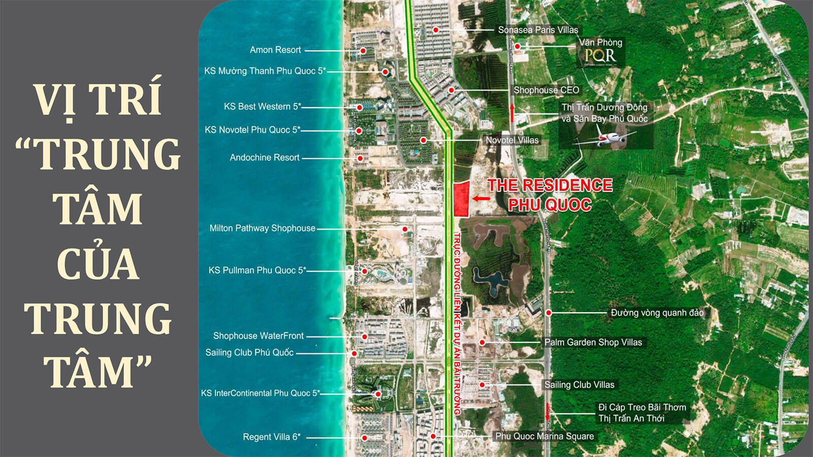 Vị trí dự án The Residence Phú Quốc