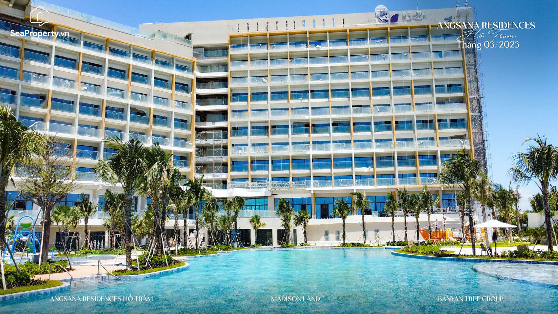 Tiến độ xây dựng Angsana Residences Hồ Tràm