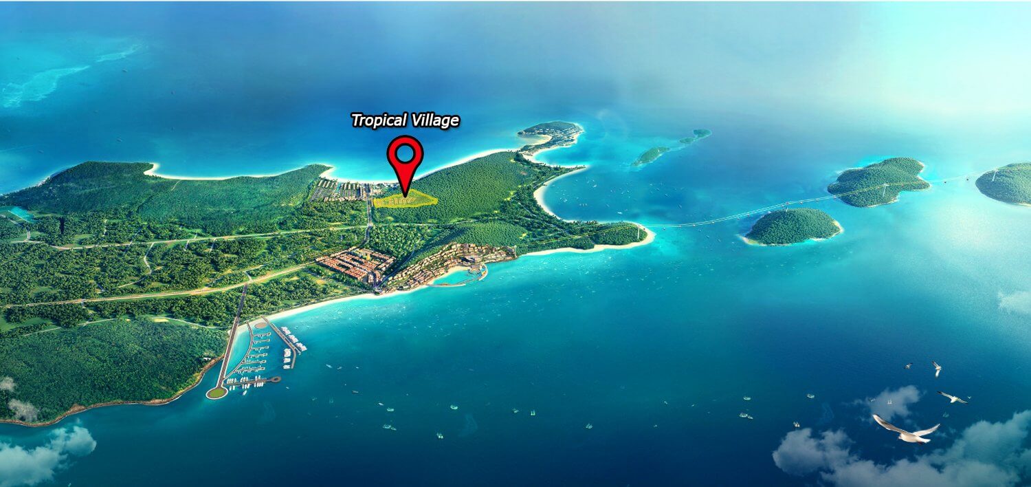 Vị trí dự án Sun Tropical Village Phú Quốc