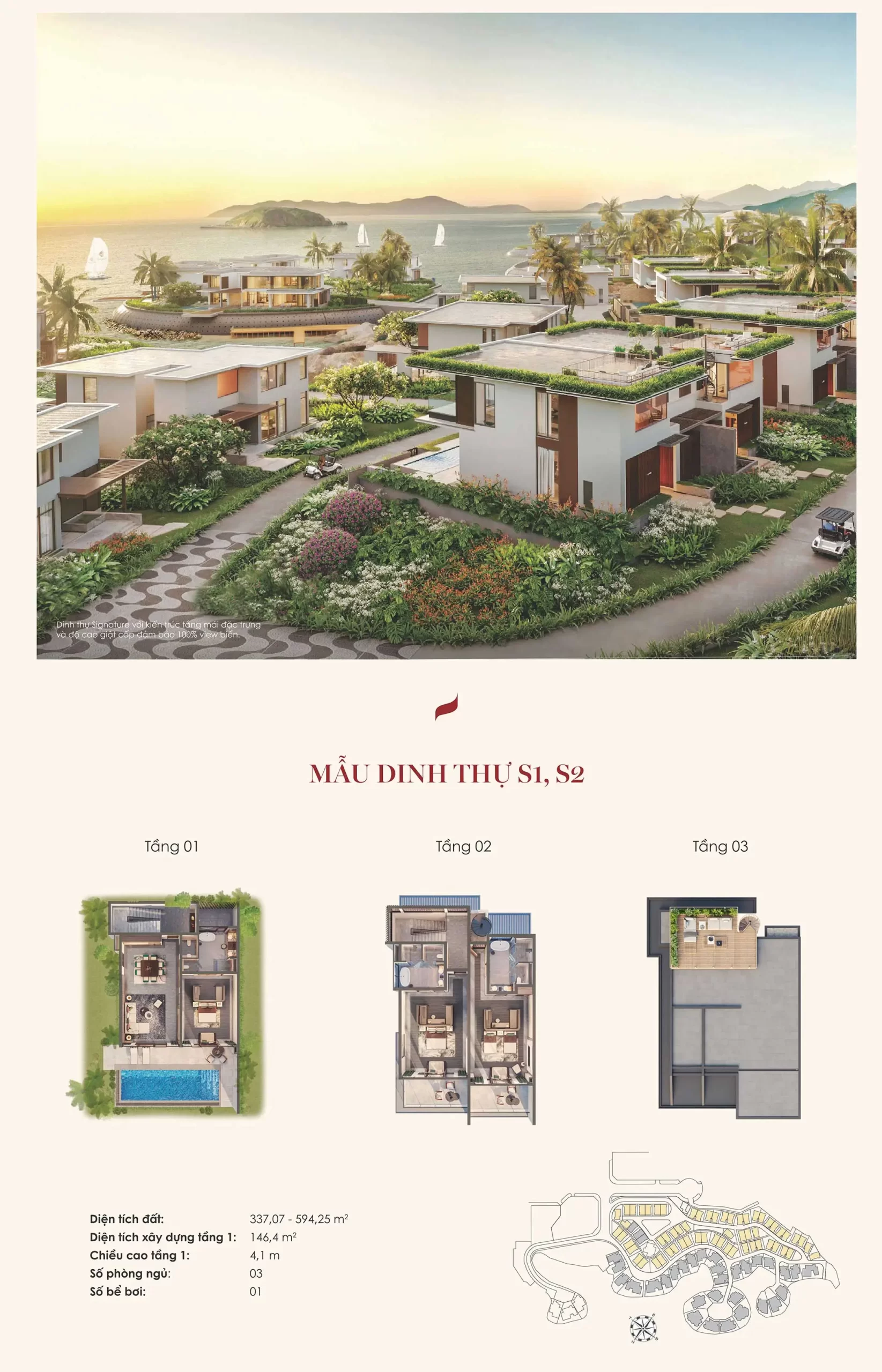 dinh thự mẫu 'triệu đô' Signature Gran Meliá Nha Trang