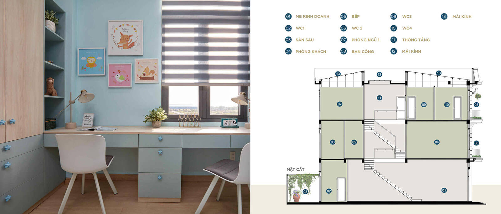 Layout Shophouse The Sol City Long An