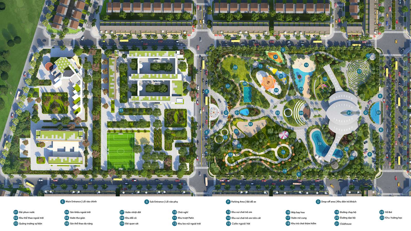 Tiện ích Gem Sky World Long Thành