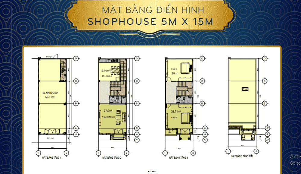 Mặt bằng Icon Central Dĩ An Bình Dương