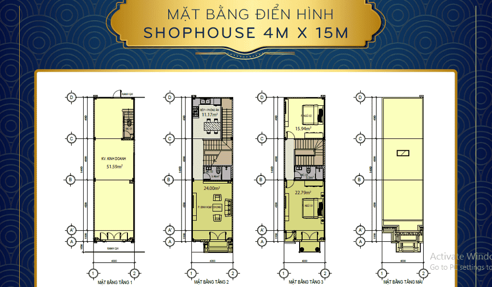 Mặt bằng Icon Central Dĩ An Bình Dương