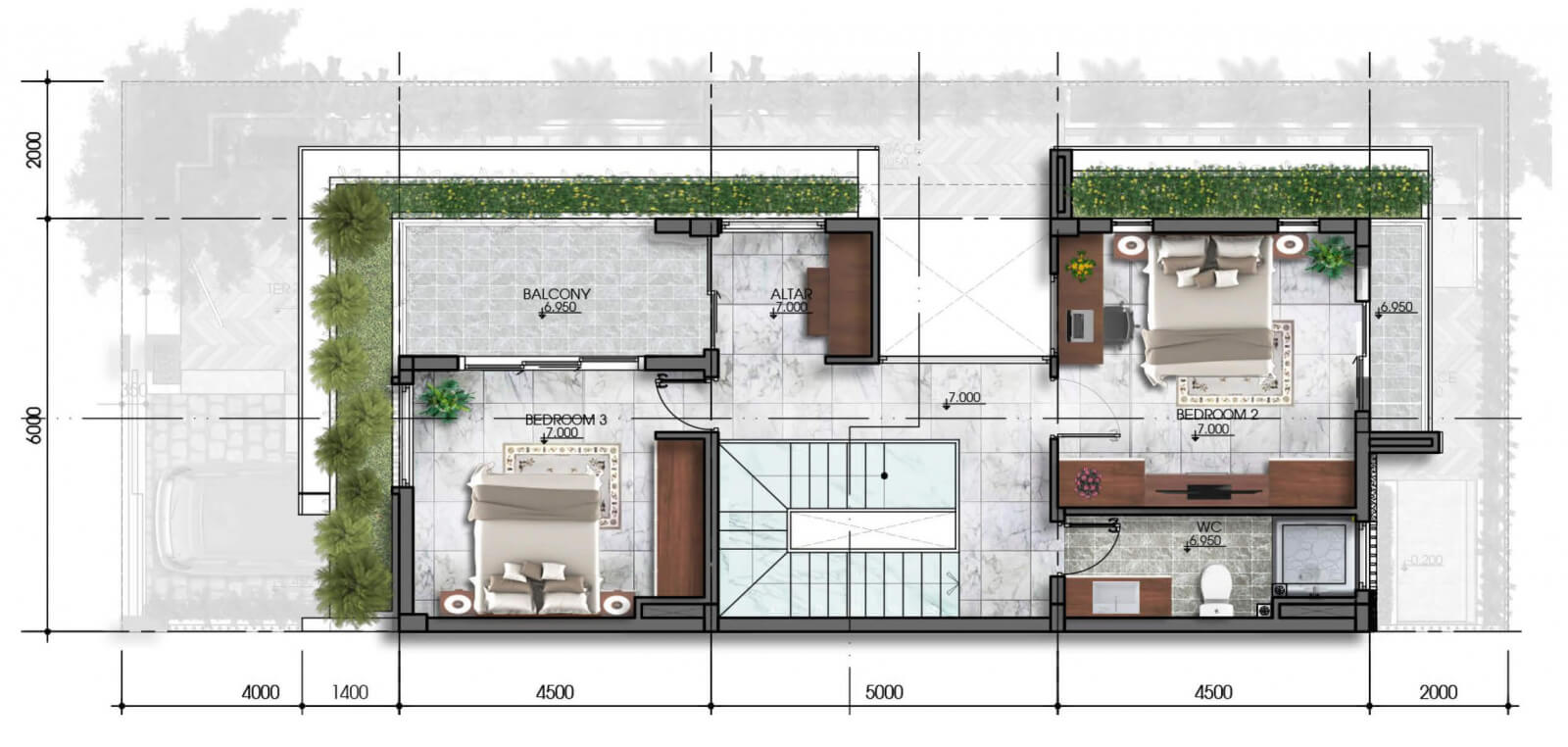 Mặt bằng Đông Tăng Long Hưng Phúc