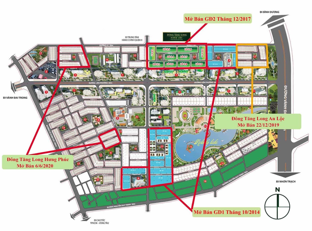Mặt bằng Đông Tăng Long Hưng Phúc