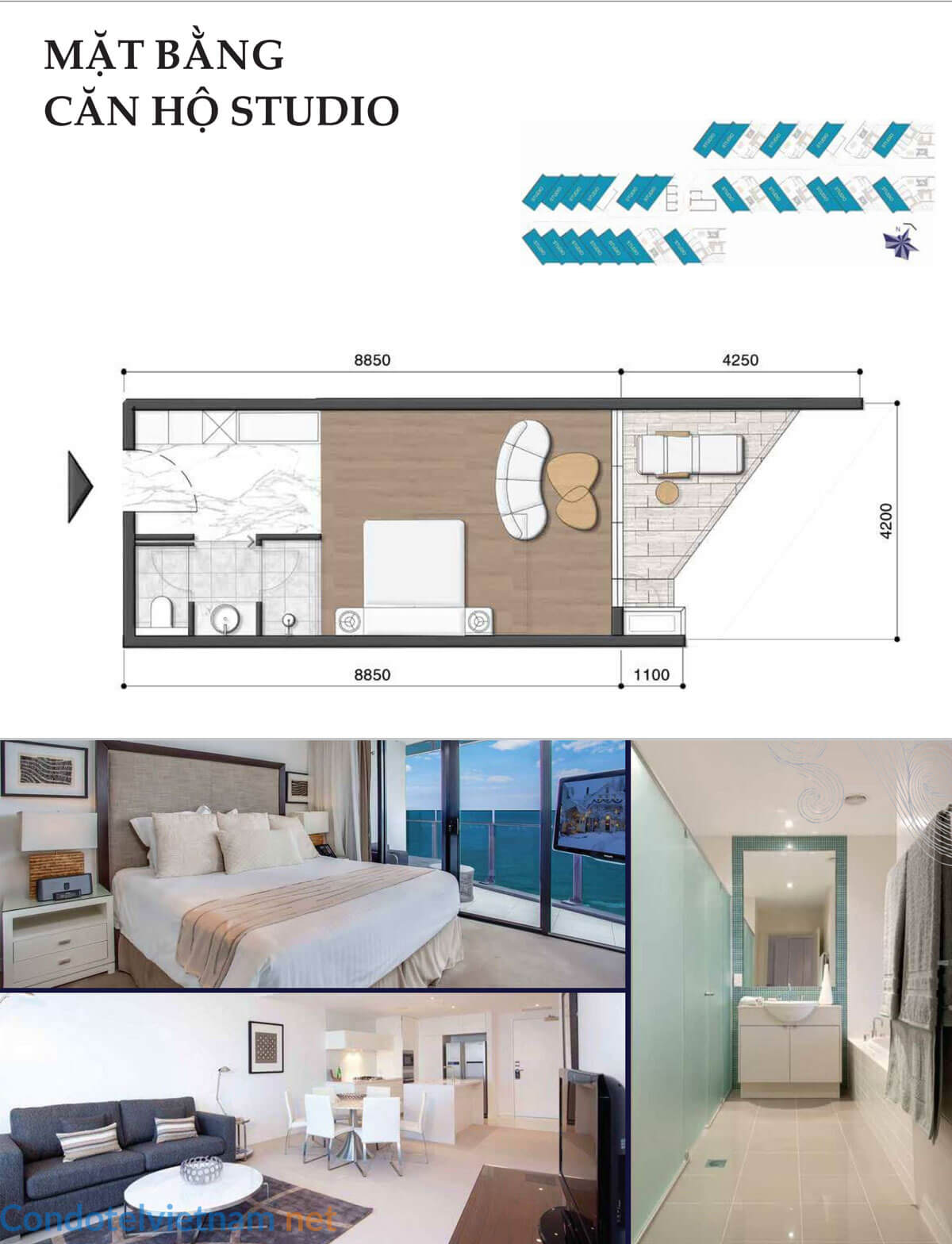 Layout Condotel Vogue Resort Cam Ranh