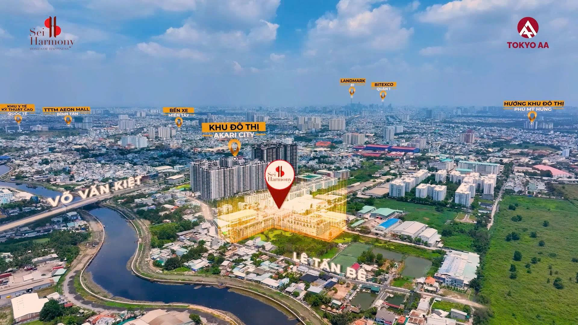 Sei Harmony khu nhà phố compound chuẩn Nhật bừng sáng phía tây TP.HCM